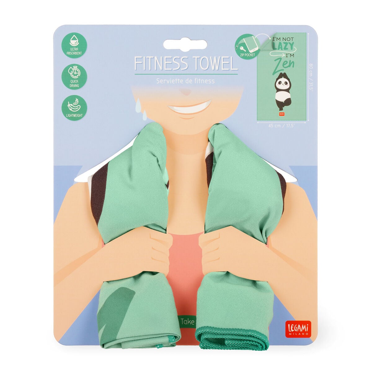 Legami - Panda Fitness Towel