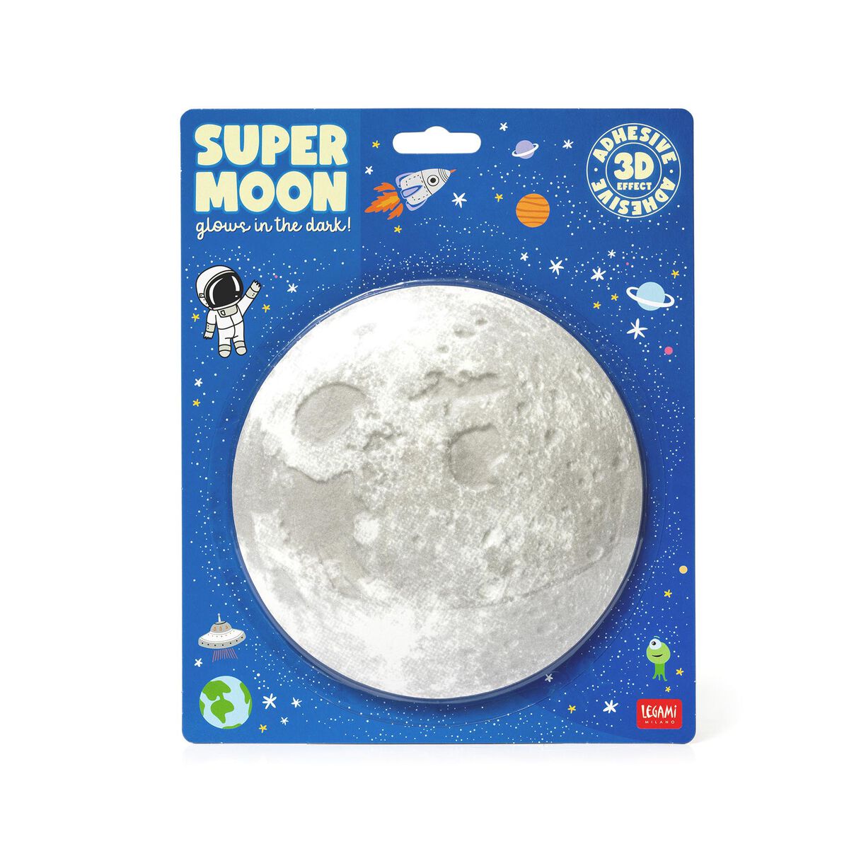 Legami - Yapışkanlı Glow-in--Dark Moon - Süper Moon