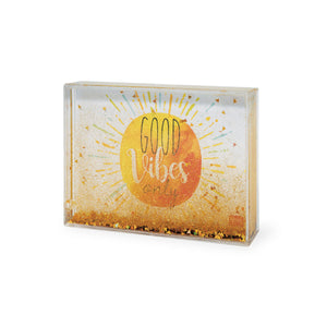 Legami - Glitter Photo Frame - Gold Good Vibes