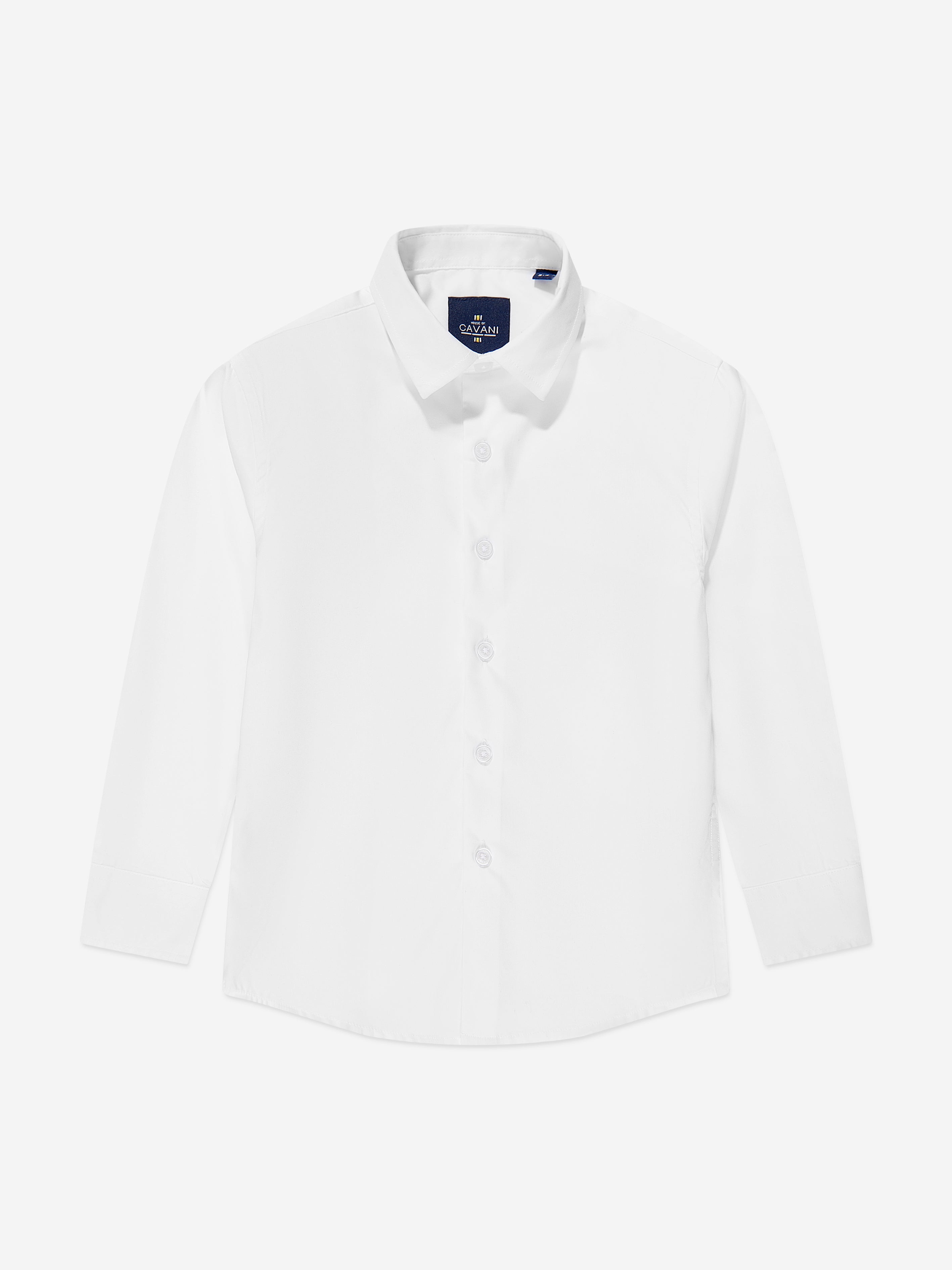 House Of Cavani Boys Miatti Long Sleeve Shirt in White