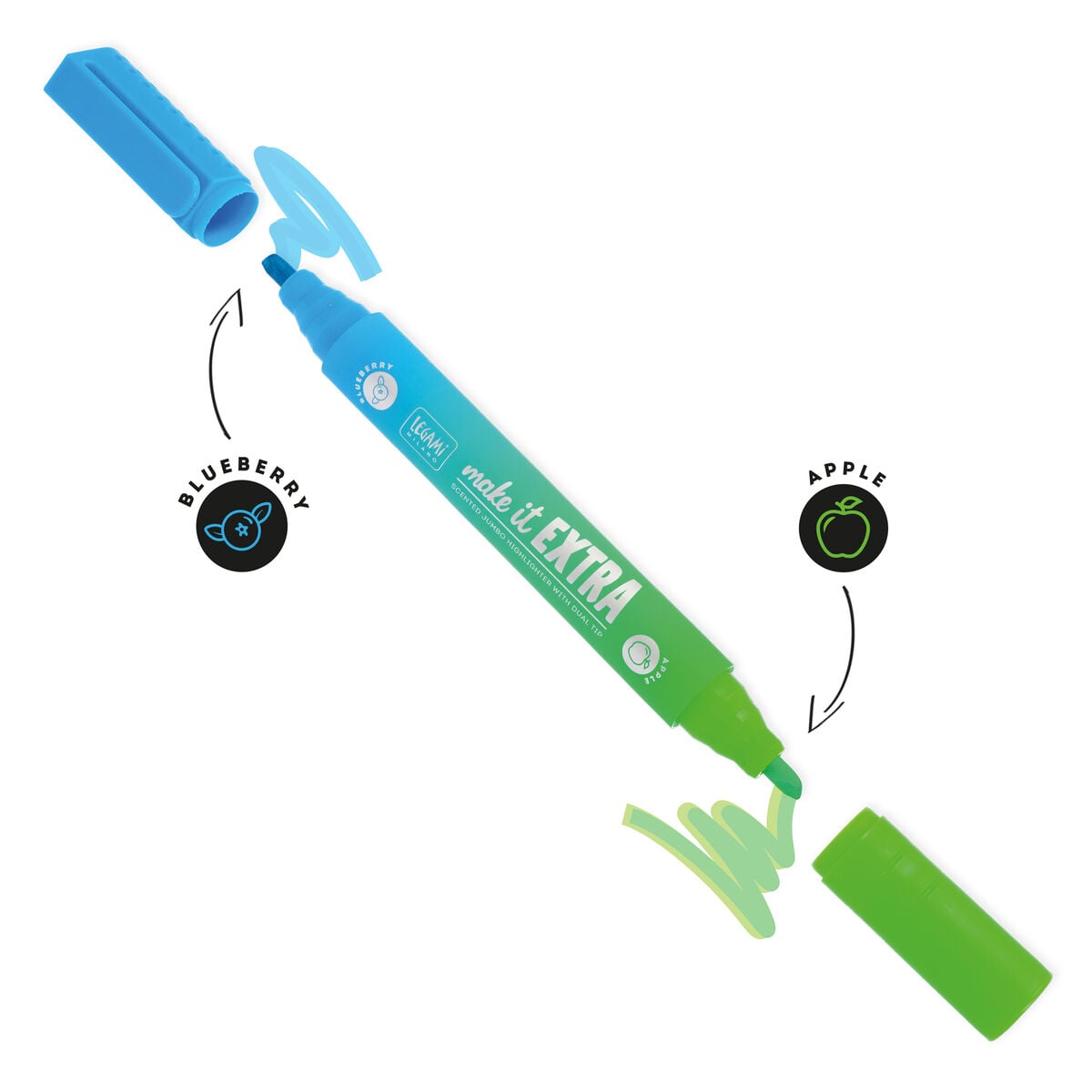 Legami - Scented Jumbo Highlighter ile Dual Tip - Make It Extra