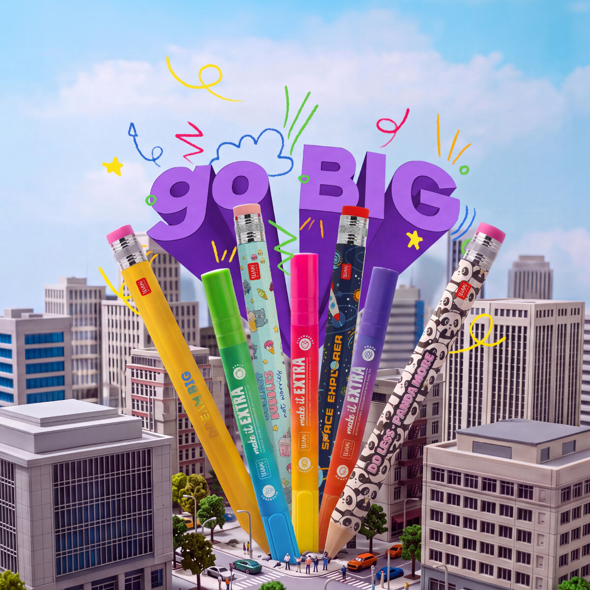 Legami - Scented Jumbo Highlighter ile Dual Tip - Make It Extra