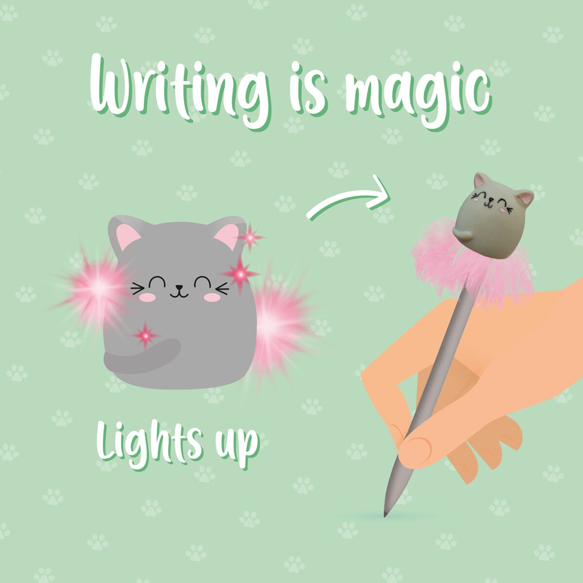 Legami - Işıklı Ballpoint Kalem - Kitty - Writing is Sihir