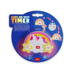 Legami - 2-in-1 Timer Washing Hands ve Brushing Teeth - Tek Boynuzlu At - Hands ve Teeth Timer