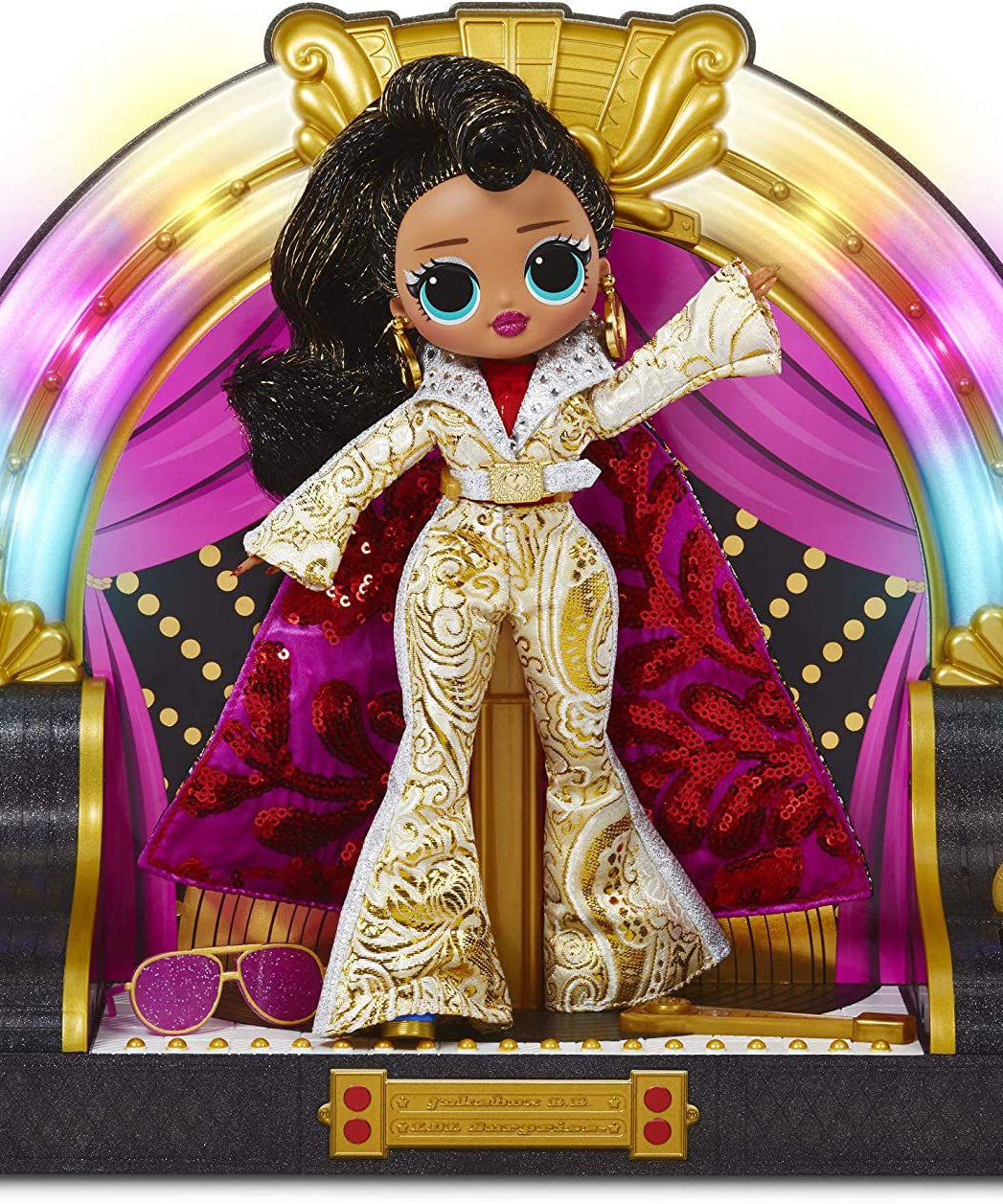 LOL Omg - Remix Jukebox BB Müzik Kutulu Işıklı ve Sesli Özel Koleksiyon Bebeği-Dinossi