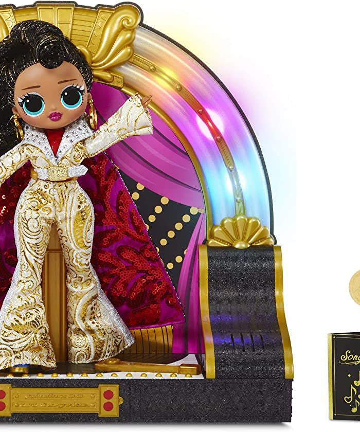 LOL Omg - Remix Jukebox BB Müzik Kutulu Işıklı ve Sesli Özel Koleksiyon Bebeği-Dinossi