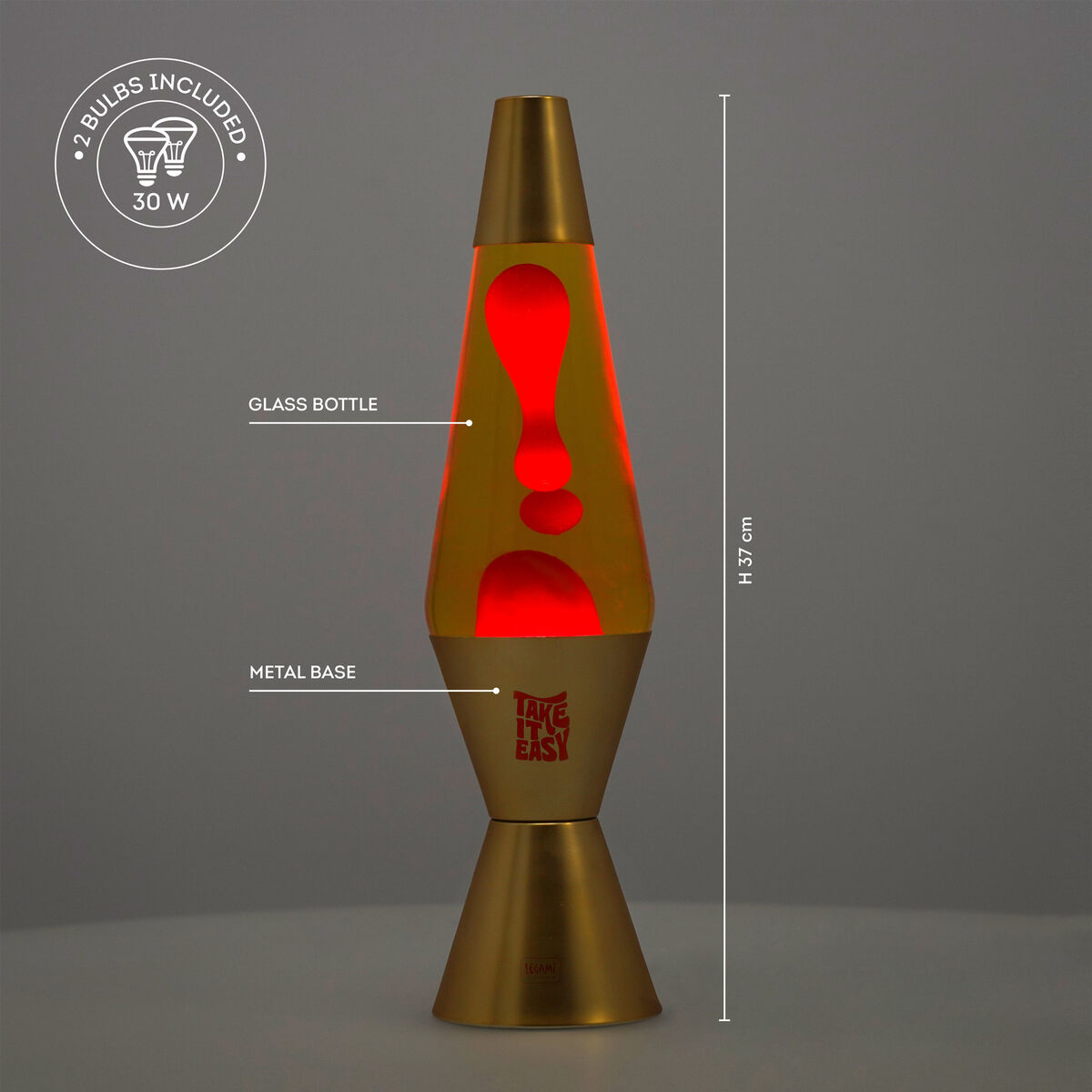 Legami - Gold Lava Lamp - Magmastic!