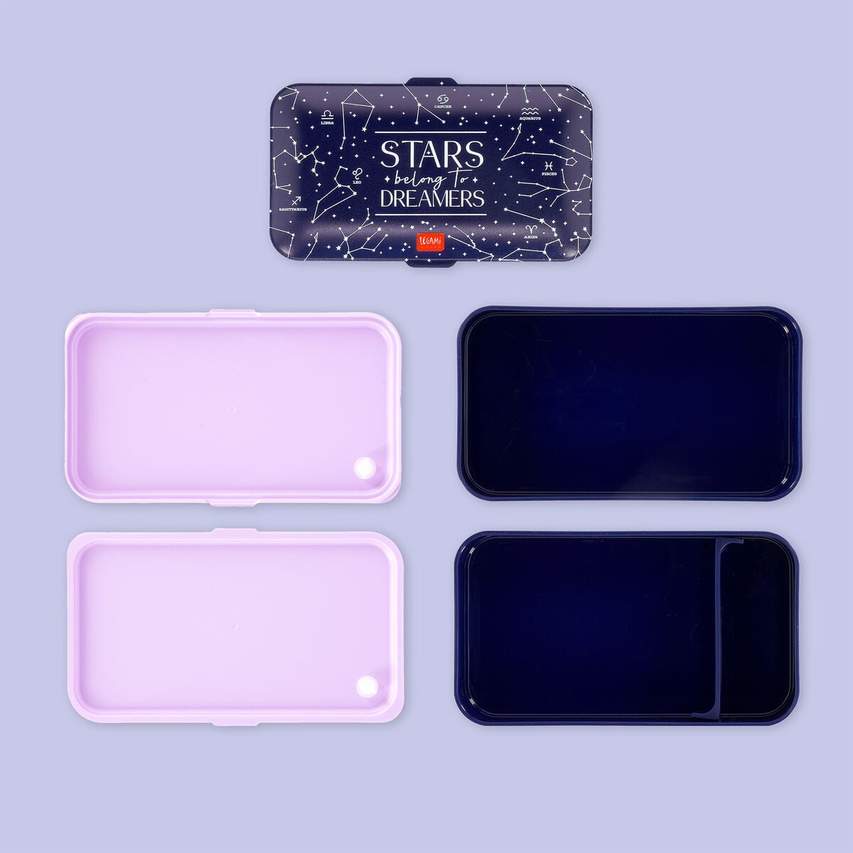 Legami - 1200 ml Bento Yemek Kutusu - Stars - Bento Yemek Kutusu