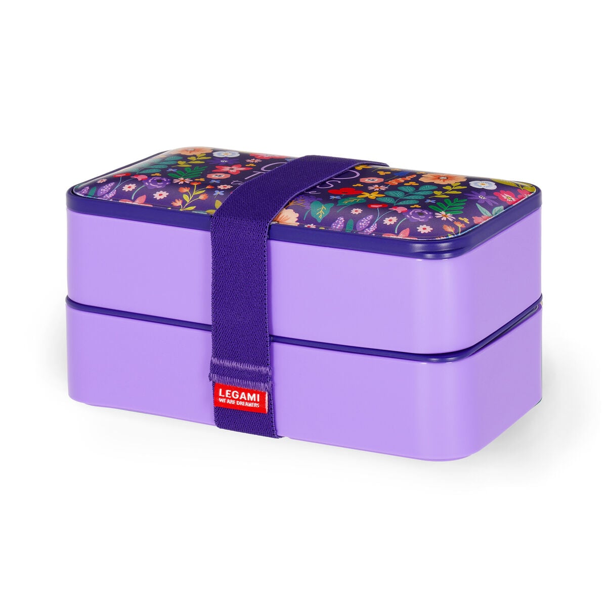 Legami - 1200 ml Bento Yemek Kutusu - Çiçekler - Bento Yemek Kutusu