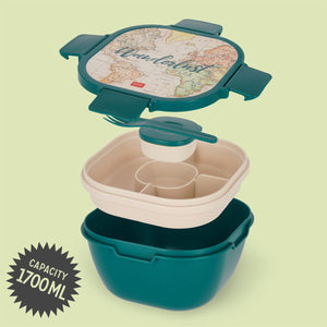 Legami - 1700 ml Bento Yemek Kutusu - Seyahat - Bento Yemek Kutusu