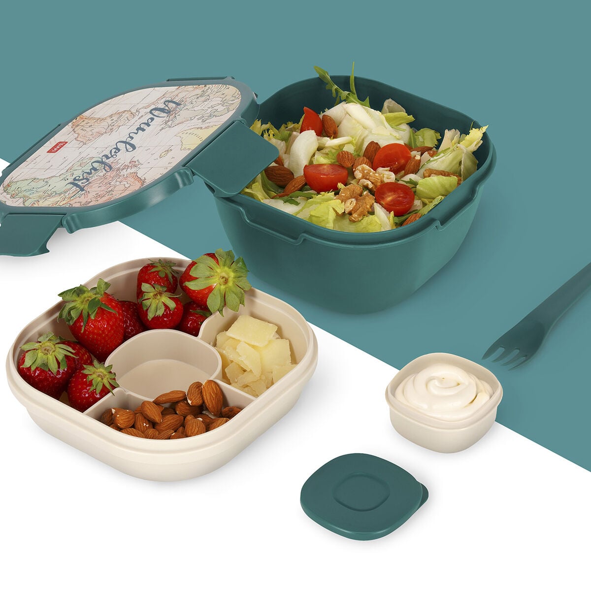 Legami - 1700 ml Bento Yemek Kutusu - Seyahat - Bento Yemek Kutusu