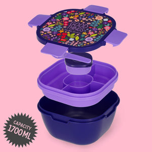 Legami - 1700 ml Yemek Kutusu - Çiçekler