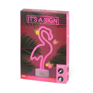 Legami - Neon-Effect LED Lamp - Flamingo - It's a Sign