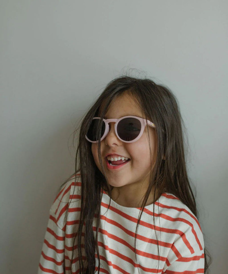 Leosun - Soft Pembe Polarize UV400 Çocuk Güneş Gözlüğü 3-8 Yaş-Dinossi