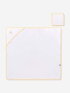 Magnolia Baby Baby Rubber Ducky Embroidered Towel in White