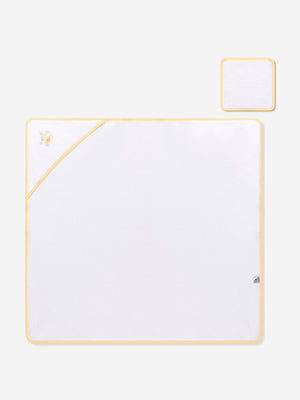 Magnolia Baby Baby Rubber Ducky Embroidered Towel in White