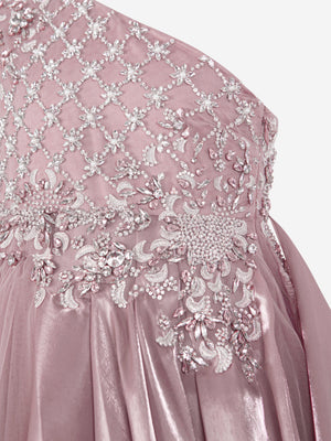 Maison Ava Girls Belinda Occasion Dress in Purple