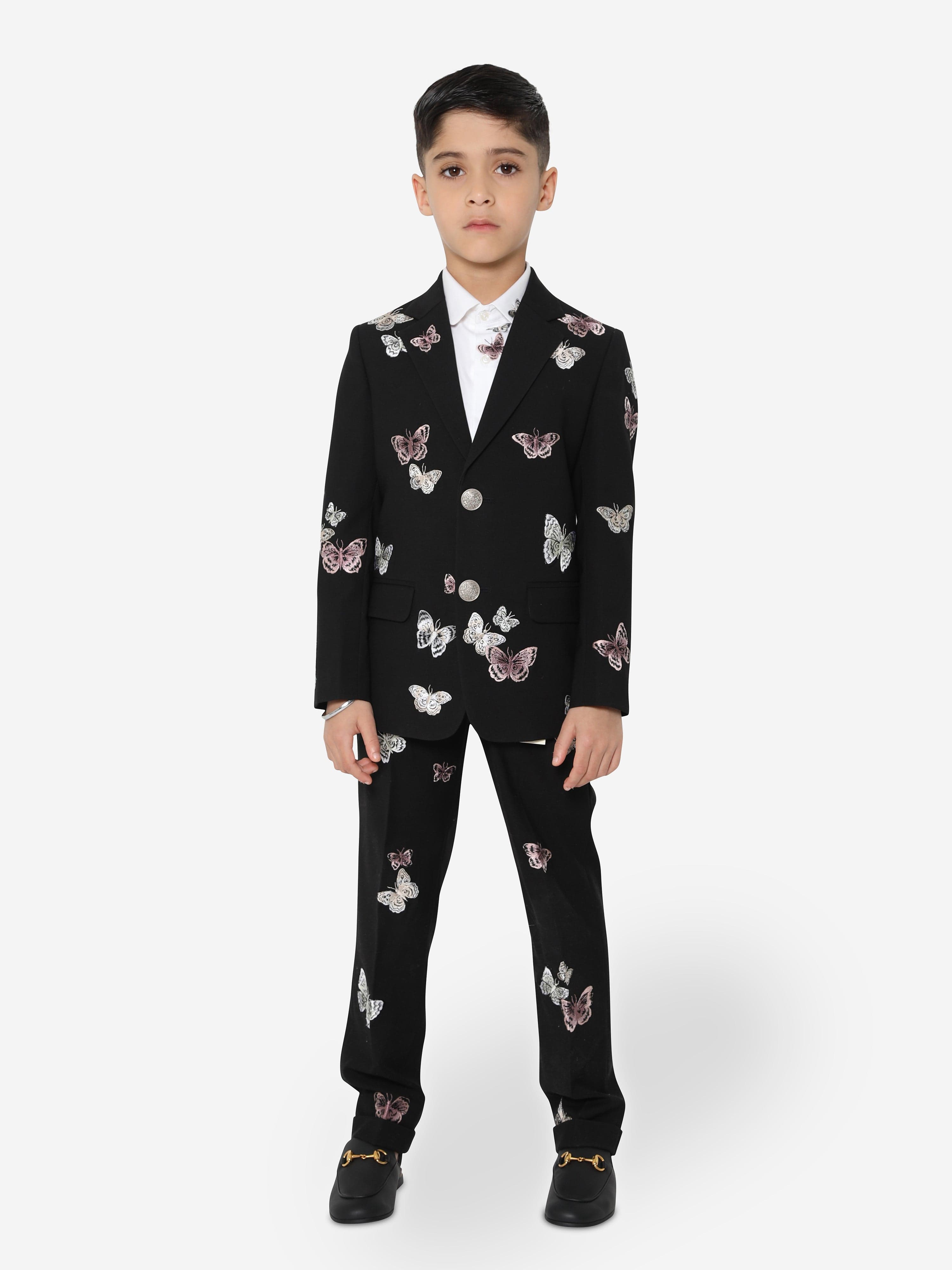 Maison Ava Boys Luca Suit in Black