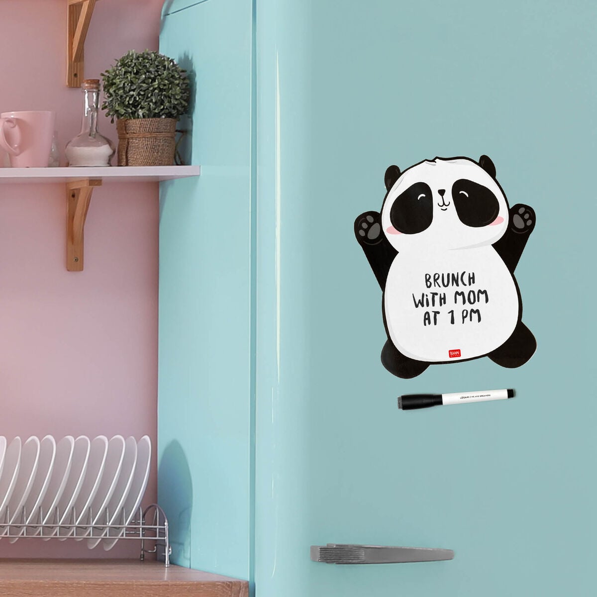 Legami - Panda Magnetic Whiteboard - Something To Remember