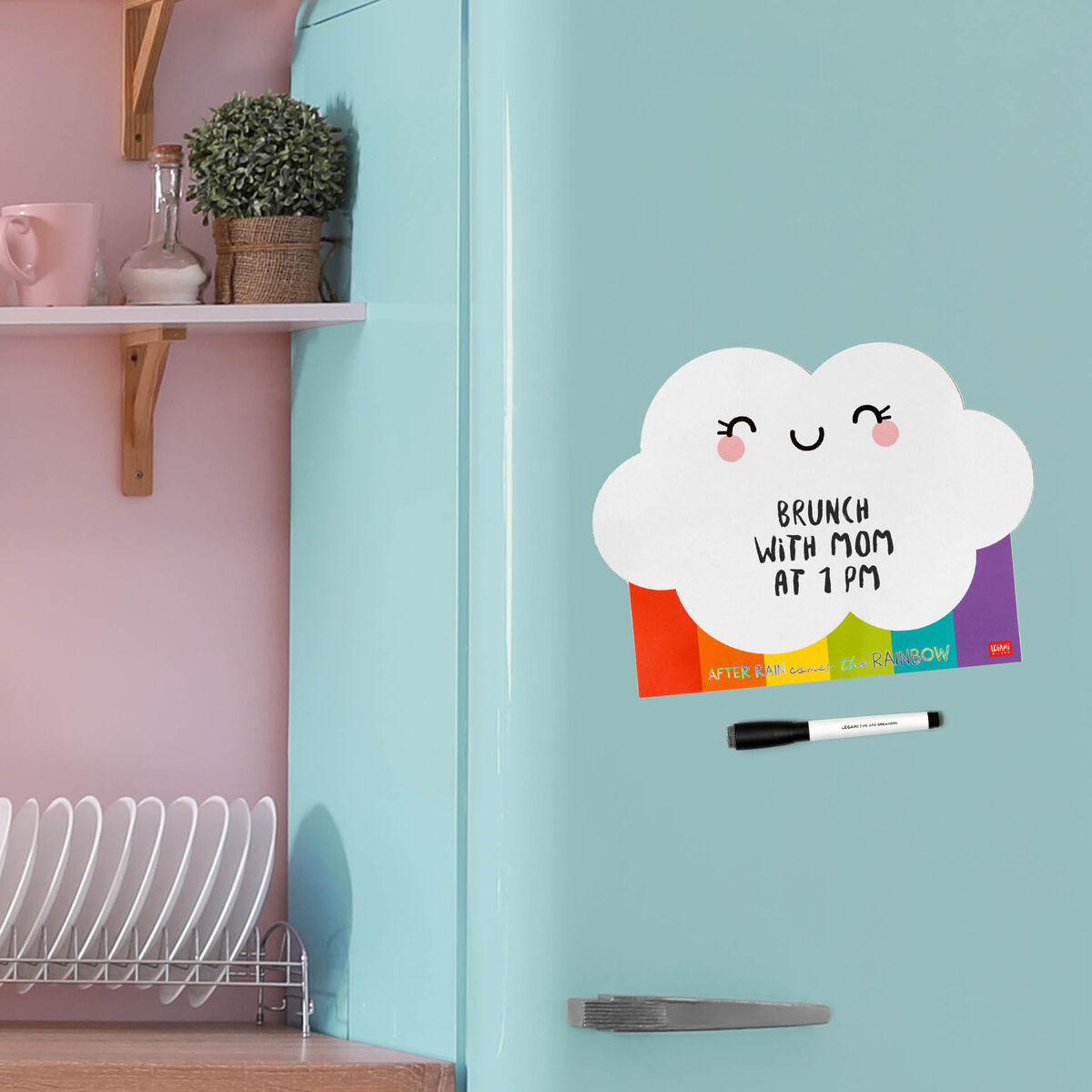 Legami - Rainbow Magnetic Whiteboard - Something To Remember