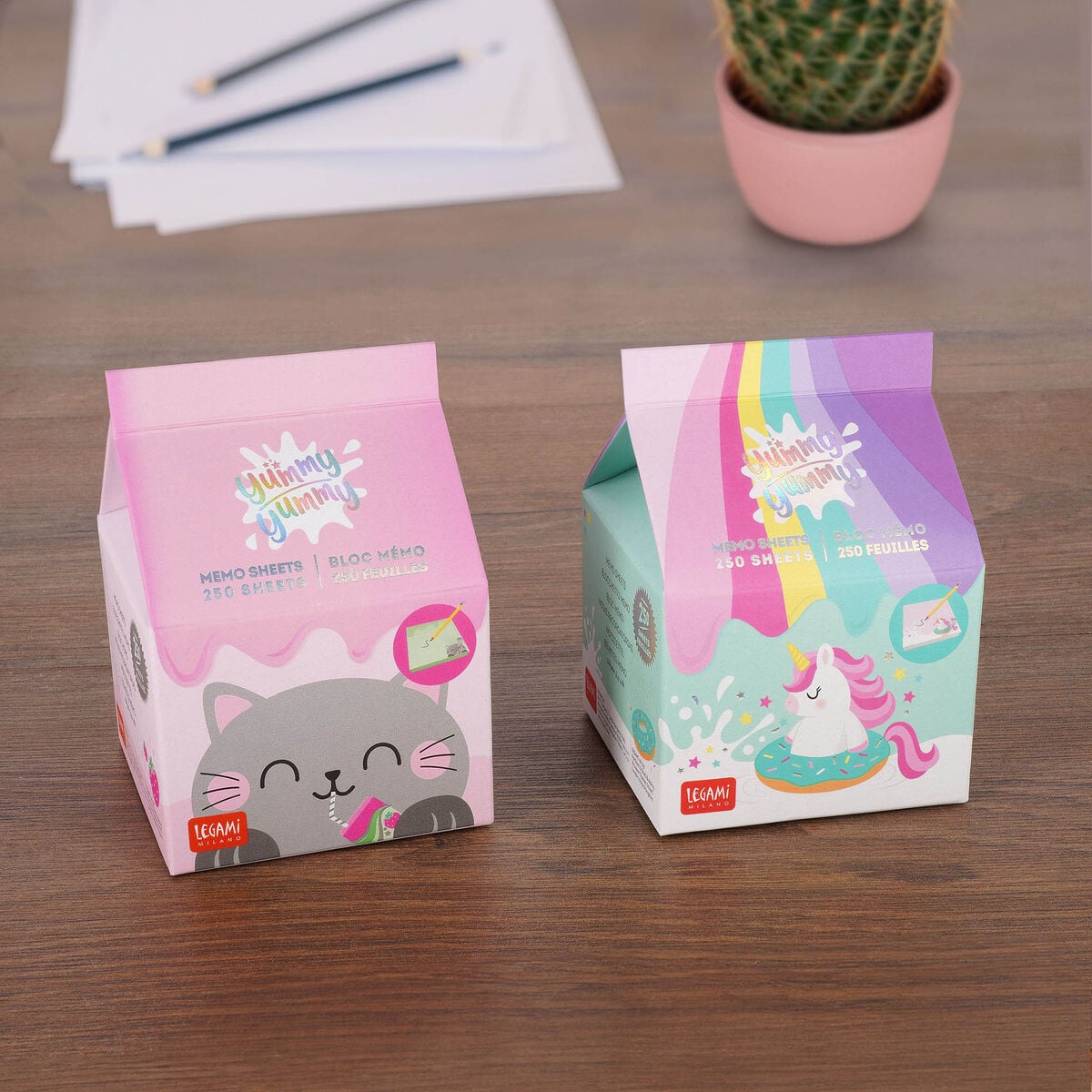Legami - Tek Boynuzlu At Memo Pad - Yummy Yummy Memo Pad