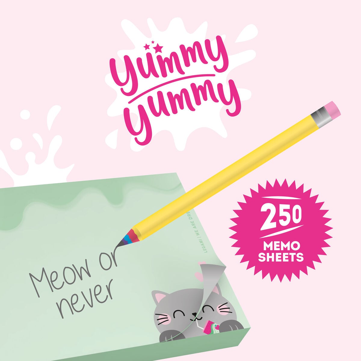 Legami - Kitty Memo Pad - Yummy Yummy Memo Pad