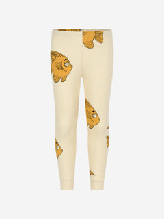 Mini Rodini Mini Rodini Kids Cotton Fish Print Leggings