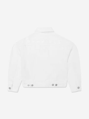 MM6 Maison Margiela Kids Denim Jacket in Ivory