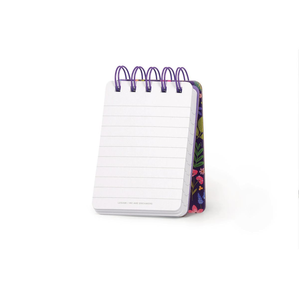 Legami - Lined Defter ile Illustrated Hard Kılıf - Çiçekler - Jotter - Spiral-Bound