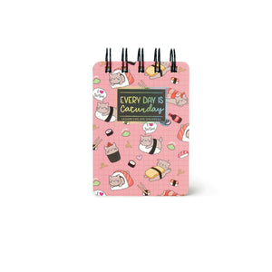 Legami - Lined Defter ile Illustrated Hard Kılıf - Sushi Cat - Jotter - Spiral-Bound