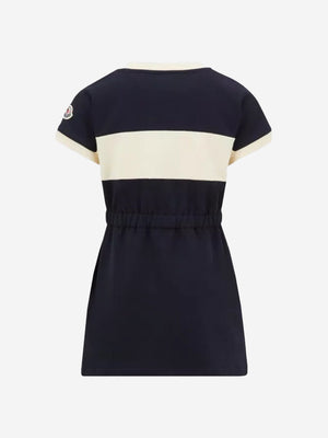 Moncler Enfant Girls Logo T-Shirt Dress in Black
