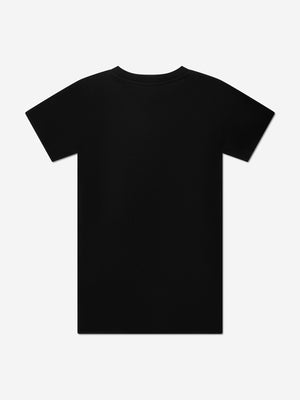 Moschino Girls Logo T-Shirt Dress in Black