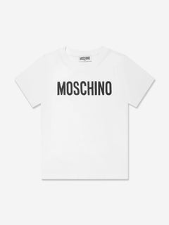 Moschino Kids Logo T-Shirt in White