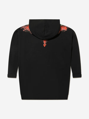 Marcelo Burlon Girls Cotton Wings Hoodie Dress
