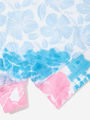 MSGM Girls Logo Sweatshirt in Blue