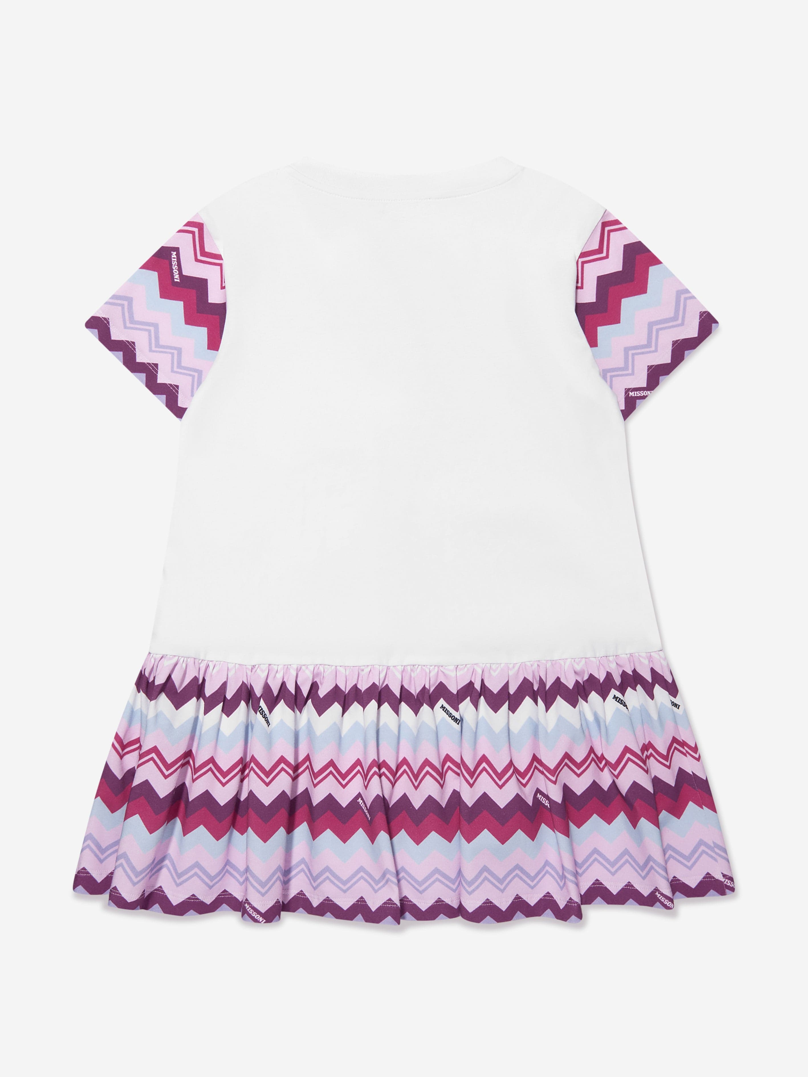 Missoni Girls Zigzag Dress in White