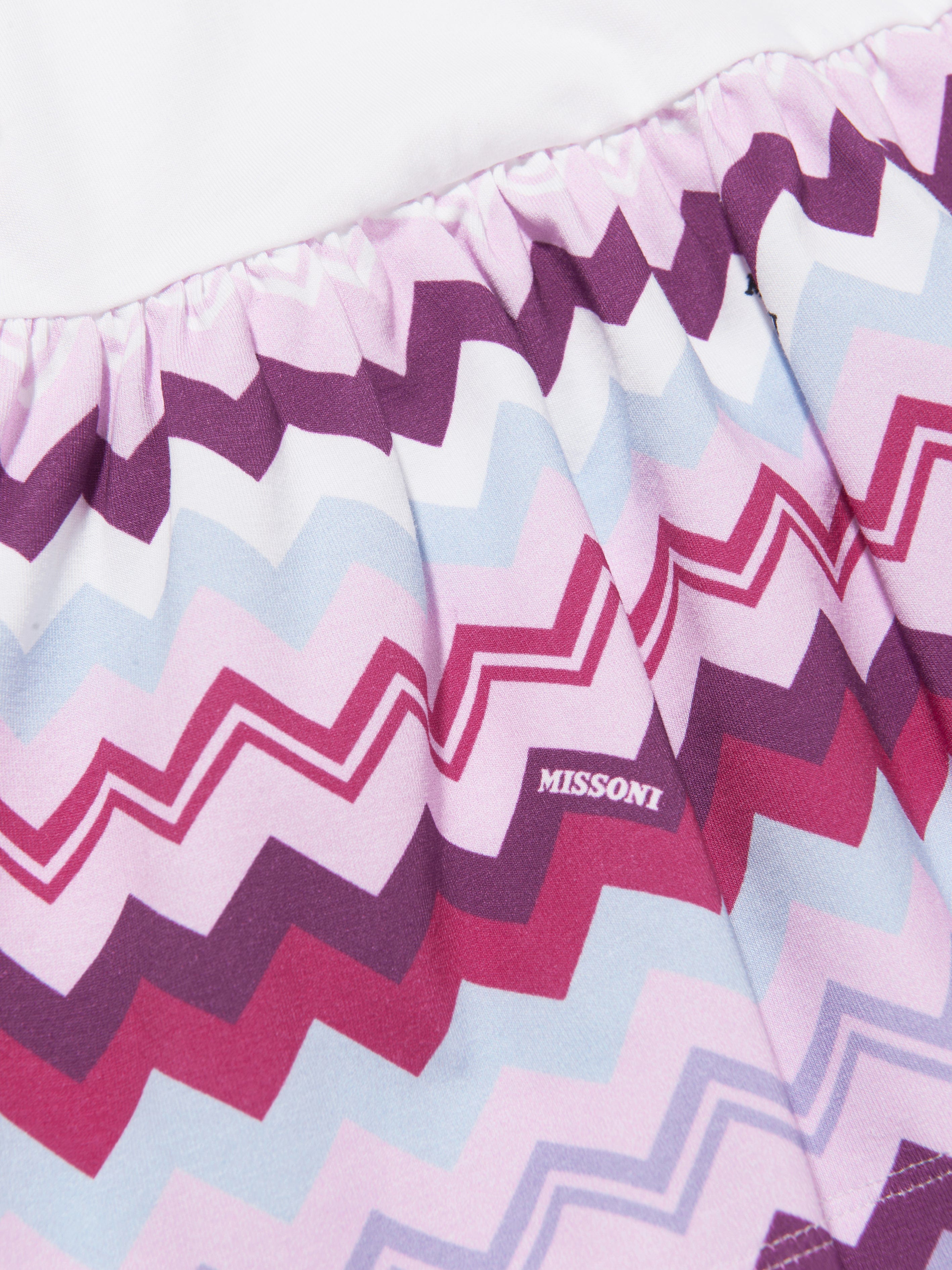 Missoni Girls Zigzag Dress in White