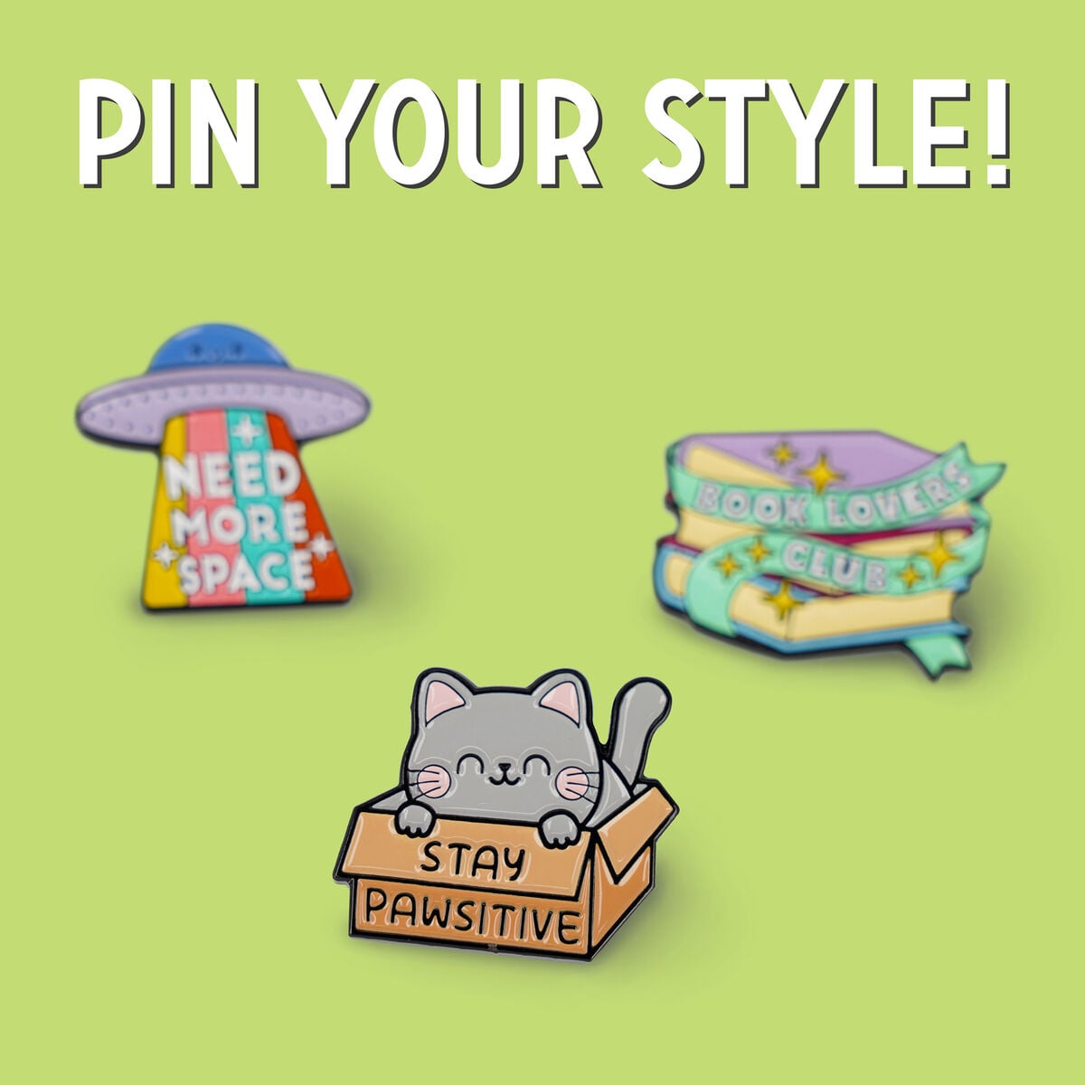 Legami - Kitty Enamel Metal Pin - Pin Your Style!