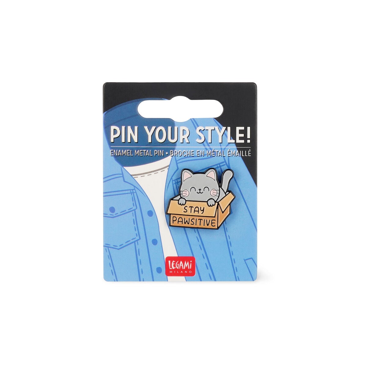 Legami - Kitty Enamel Metal Pin - Pin Your Style!