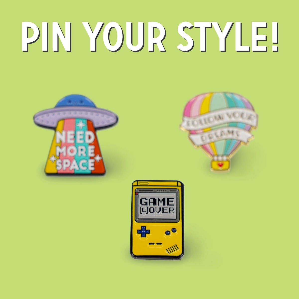 Legami - Game Lover Enamel Metal Pin - Pin Your Style!