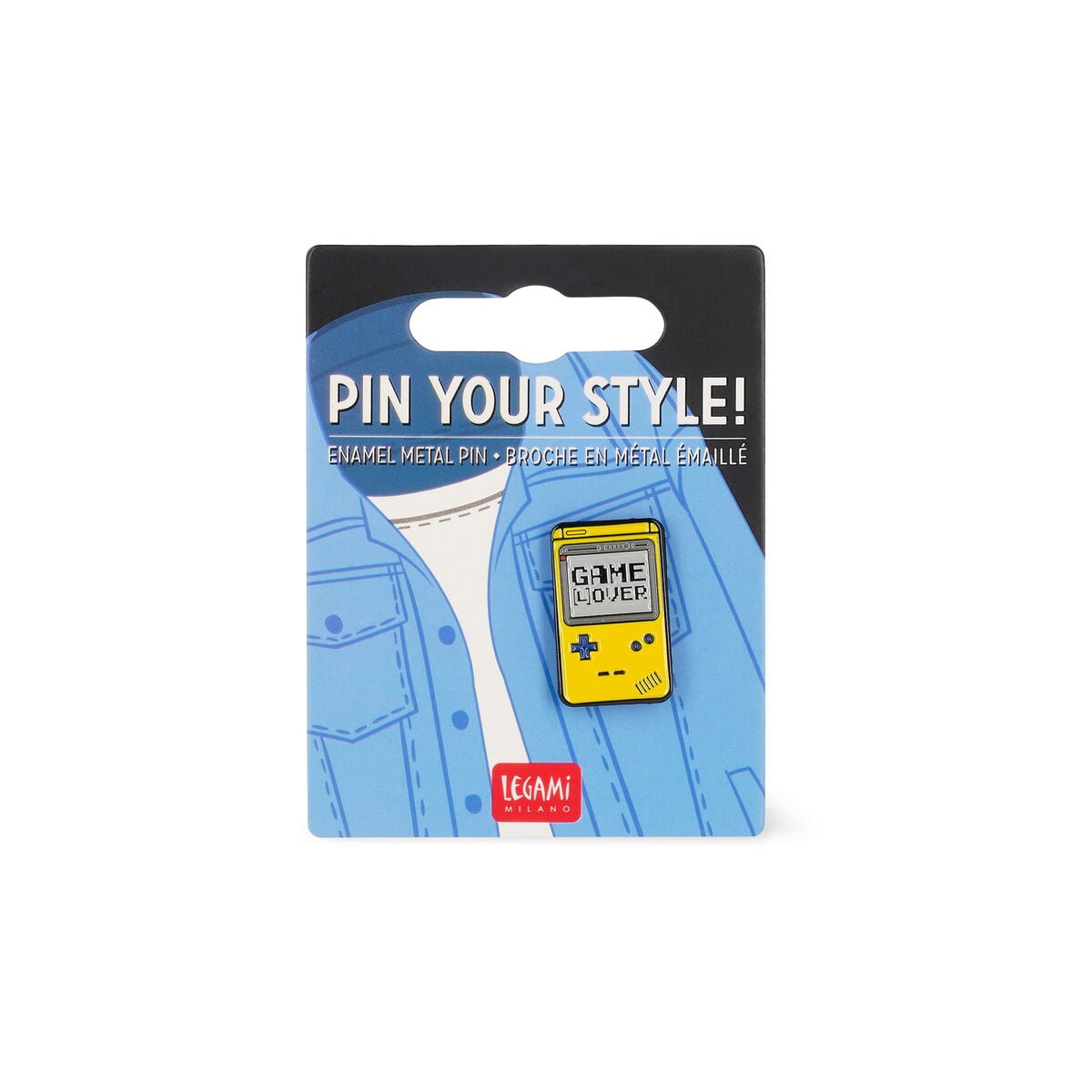 Legami - Game Lover Enamel Metal Pin - Pin Your Style!