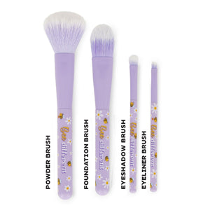 Legami - 4'lü Arı Makyaj Fırçası Seti - Oh My Glow!