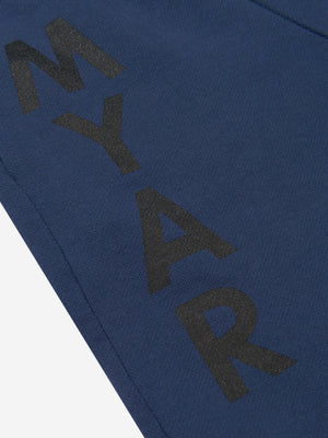 Myar Boys Cotton Logo Shorts in Navy