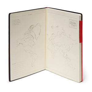 Legami - Defter ile Blank Pages ve Monochrome Yumuşak Kılıf - Red - My Defter
