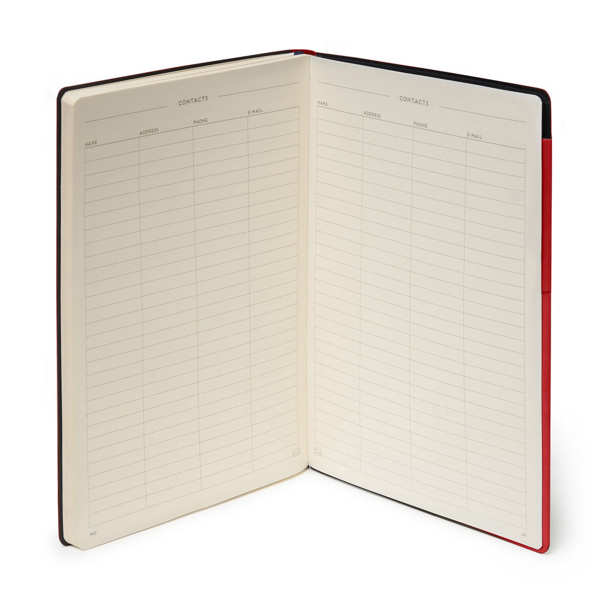 Legami - Defter ile Blank Pages ve Monochrome Yumuşak Kılıf - Red - My Defter