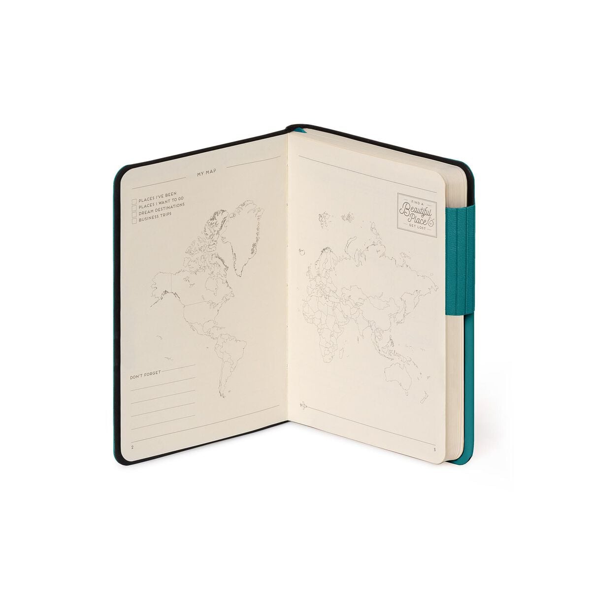 Legami - Çizgili Defter, Tek Renk Yumuşak Kapak - Malahit Yeşili - Benim Defterim