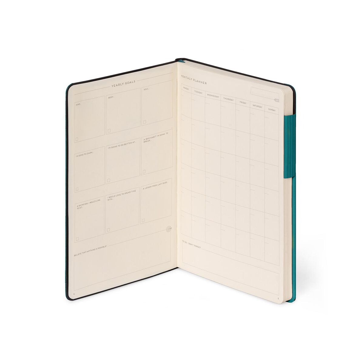 Legami - Lined Defter ile Monochrome Yumuşak Kılıf - Malachite Green - My Defter