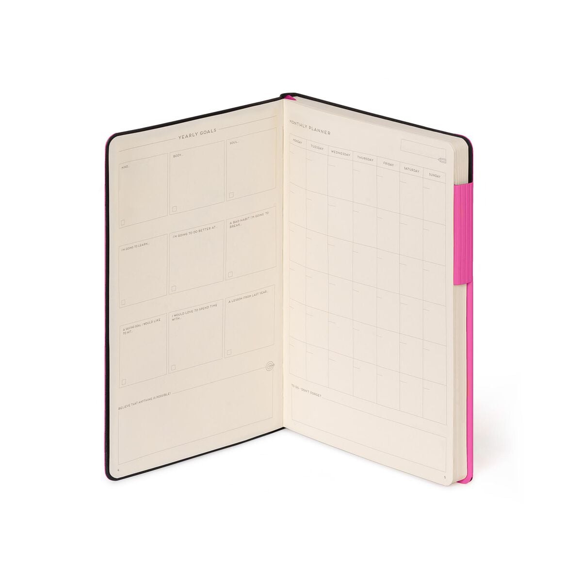 Legami - Defter ile Blank Pages ve Monochrome Yumuşak Kılıf - Bougainvillea - My Defter