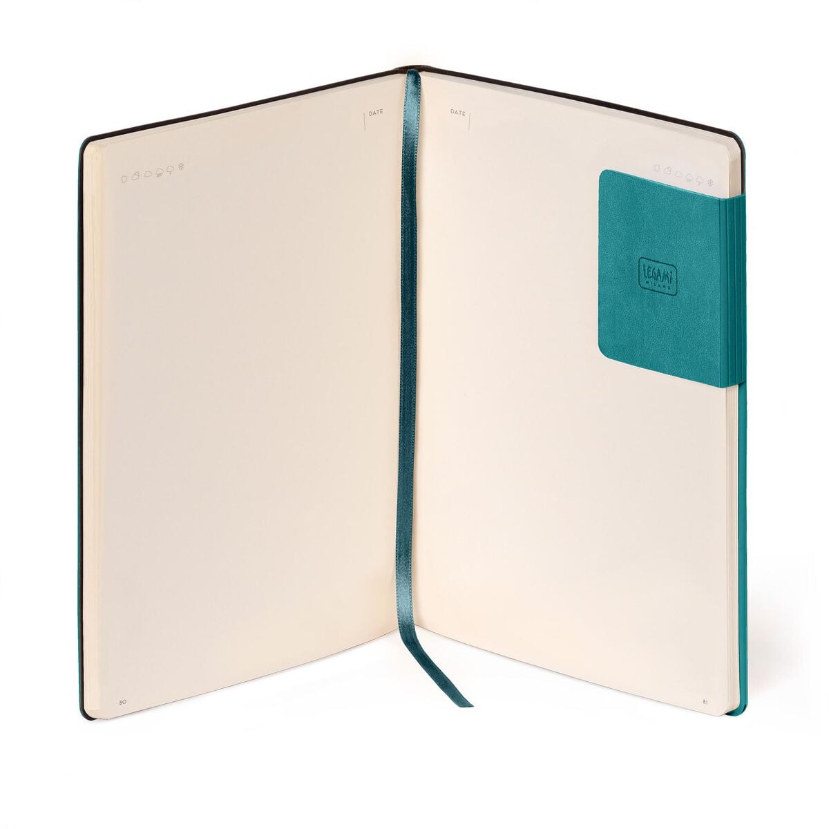 Legami - Defter ile Blank Pages ve Monochrome Yumuşak Kılıf - Malachite Green - My Defter