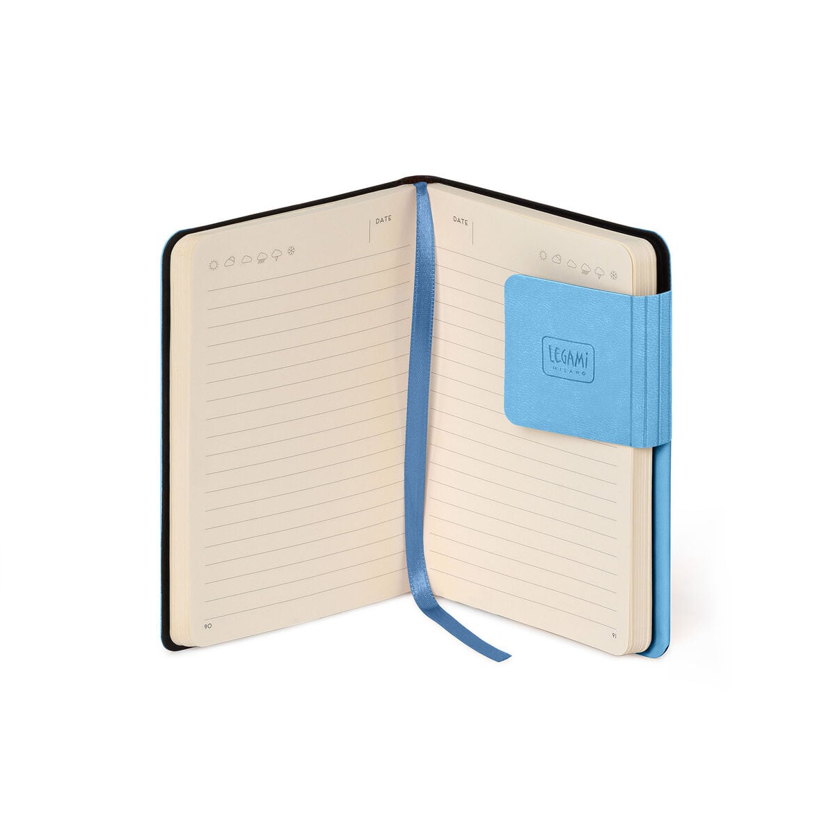 Legami - Lined Defter ile Monochrome Yumuşak Kılıf - Retro Blue - My Defter